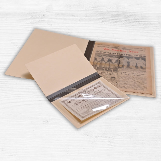 Newspaper and Map Folder