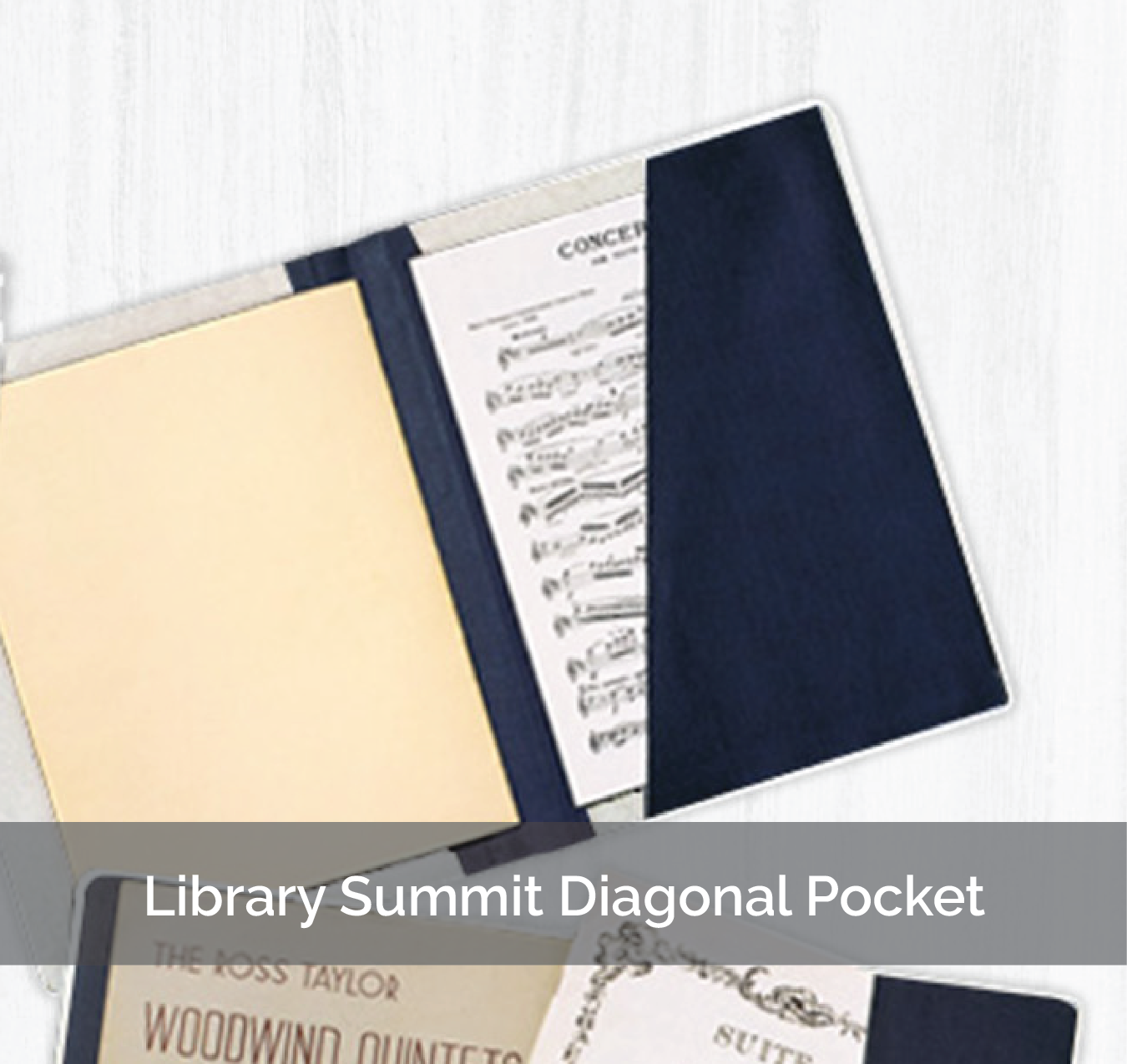 Binder with Diagonal Pockets